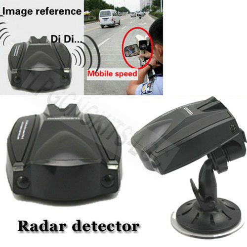 Car speed radar signal detector speed police safety w/ voice alerts