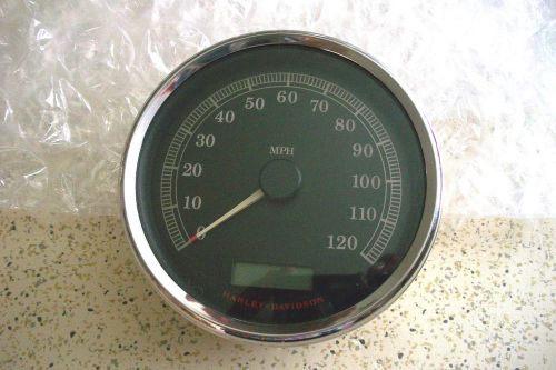 Harley-davidson used  speedo, 5", mph black face ,420  miles pn# 67557-08a