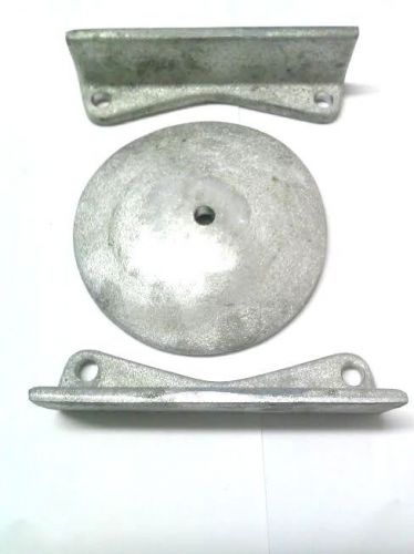 Heat exchanger anode zinc 4 -1/2&#034; and 2 angles 5-1/4&#034; with holes picker sa