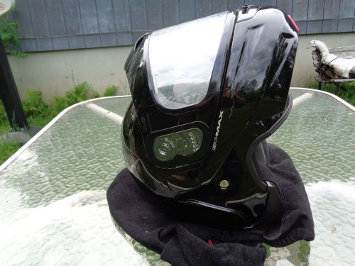 Black hjc sy-max small modula helmet with shield and bag in original box