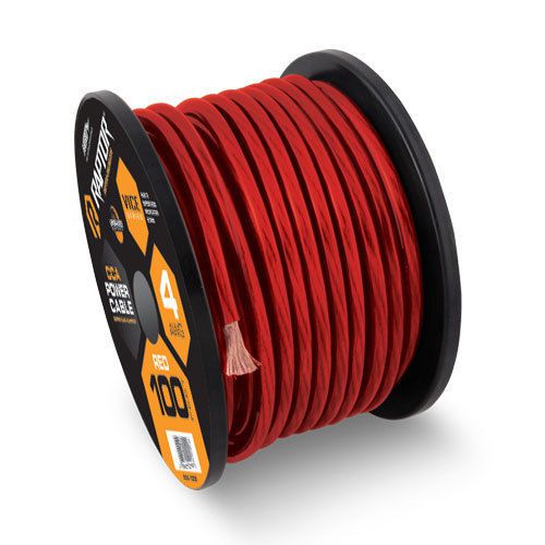 Raptor r31-0-20r vice series 1/0 awg power cable cca construction 20 feet red