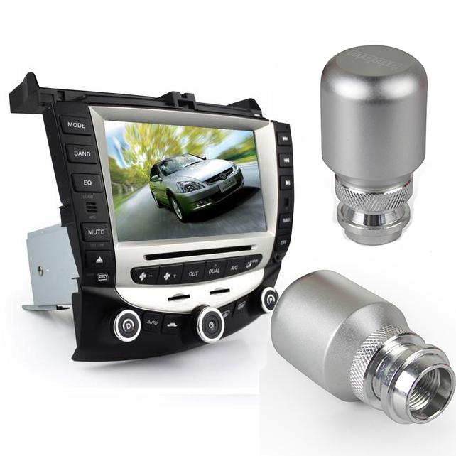 8" car gps navigation rds for 03-07 honda accord gift silver car gear shift knob