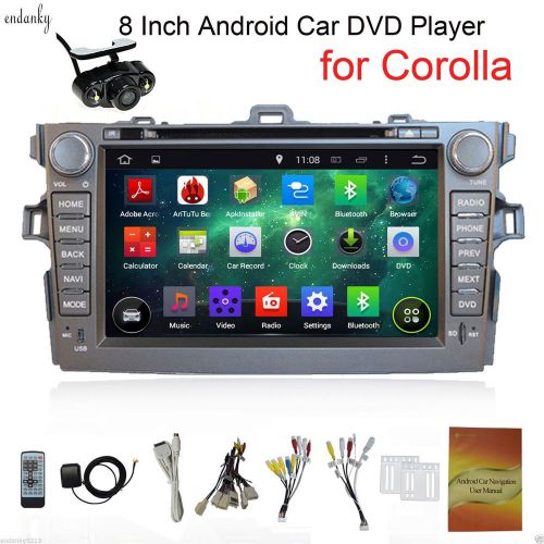 Android 4.4 car dvd player radio gps navi for toyota corolla 2012 8''stereo+cam