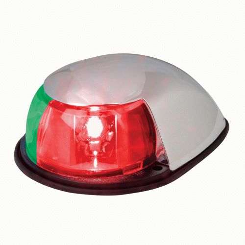 New perko 0619dp0chr led bi-color bow light - red/green - 12v - chrome plated