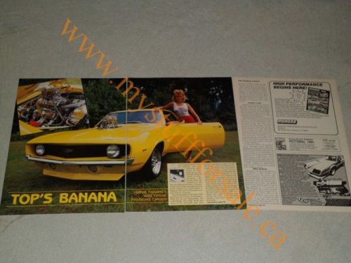 Chevrolet camaro pro street article / ad