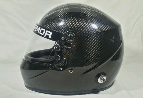 Black armor &#034;circuit pro&#034; carbon fiber helmet, size xl