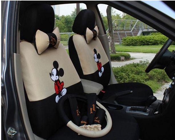 New - stylish and cute mickey pattern car seat set-18pc