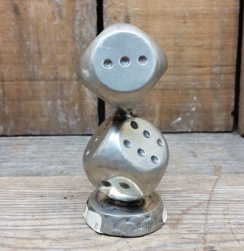Stacked dice hood ornament or shift knob custom hot rod rat motorcycle