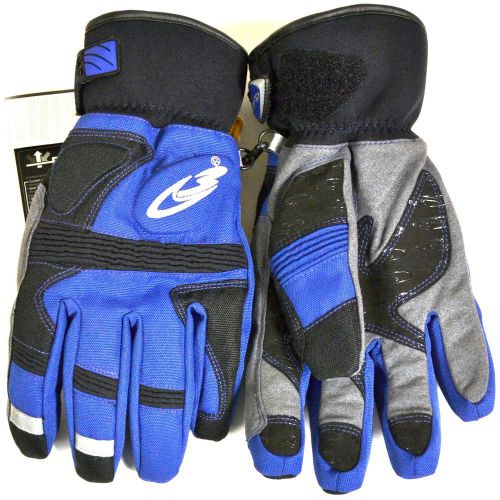 Coldwave hi altitude short gloves snowmobile blue medium 104-487271