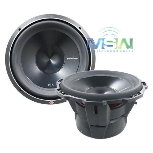 2011 rockford fosgate® p3d4-12 12" punch p3 dual 4-ohm subwoofer sub woofer 600w