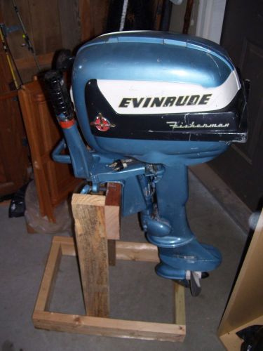 Vintage 1956 evinrude "fisherman" 5.5 hp outboard boat motor
