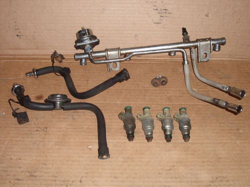 87-93 mustang 2.3 fuel rail fuel injectors fuel line oem