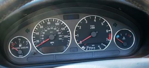 Bmw e36 instrument cluster silver gauge rings speedo trim dashboard 328i 325i