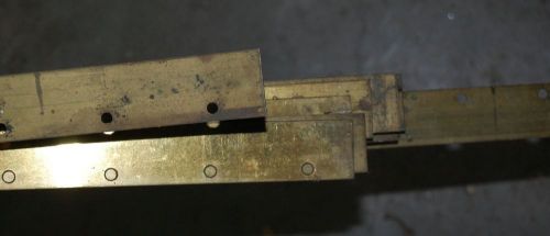 Brass hatch trim nos 1 1/4" x 6ft lengths for restoration etc steampunk!
