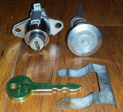 1967-68 mustang fairlane galaxie bezel ltd glove box latch trunk lock set fb1187