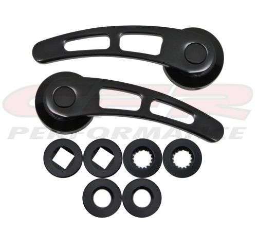 Cfr chevy/ford/mopar billet aluminum door handles kit 4 1/2&#034; - anodized black