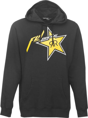 Fly racing adult rockstar hoodie black hoody s-2xl