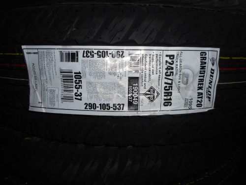 Set of 4 new tires dunlop grandtrek at20 245 75 16