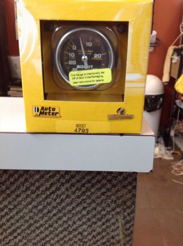 Auto meter carbon fiber 52mm 30psi mechanical boost gauge model 4703