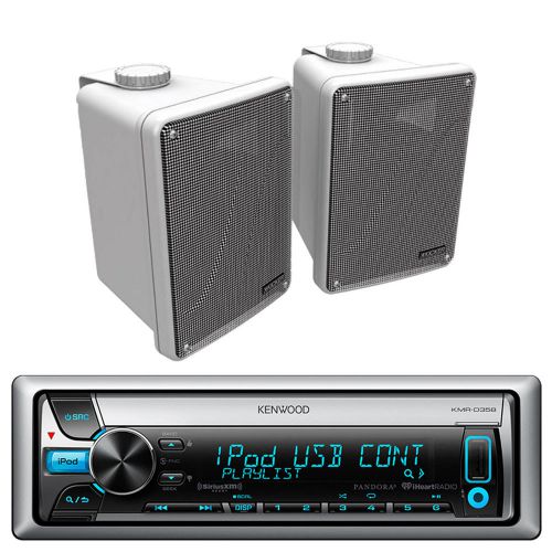 Sell KMRD358 Kenwood Boat Recevier AUX USB CD iPhone Input, 6.5" White