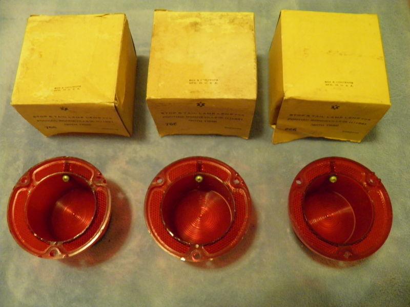 1961 PONTIAC BONNEVILLE NORS GLO-BRITE COMPLETE SET OF TAILLIGHTS LENSES PERFECT, US $119.94, image 8