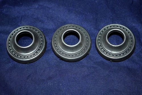 Vintage - lot of 3 window crank escutcheons - original -