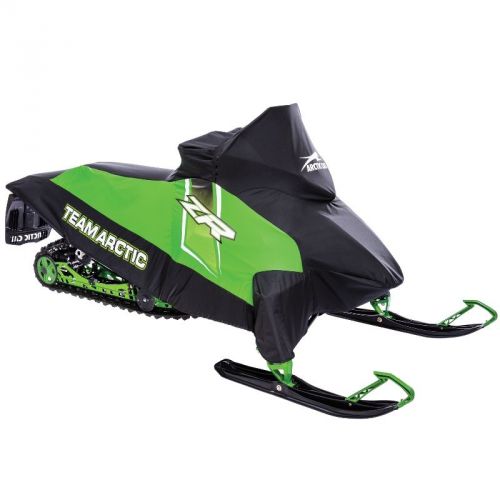 Arctic cat 2012-2017 zr f xf premium snowmobile team cover black green, 7639-223