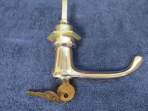 1941-48 ford mercury  locking  trunk / deck lid handle with keys  new  716