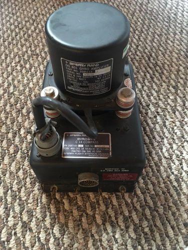 Sperry rand c-14 gyrosyn compass &amp; dg-401 gyro amplifier