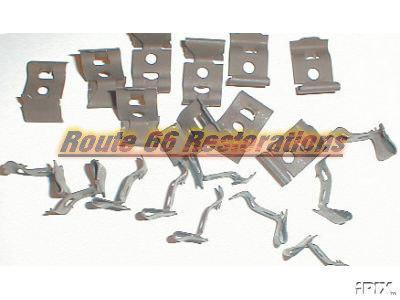 57   chevy 1957  chevrolet rear glass clips  new guaranteed