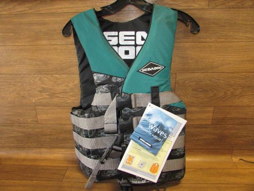 Seadoo jet ski brand new life jacket green adult medium 298636274