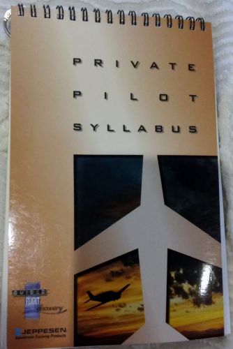Used jeppesen private pilot syllabus (softcover, 2000)