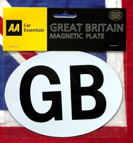'gb' euro oval magnetic plate british aa mini cooper/mg/land rover great britain