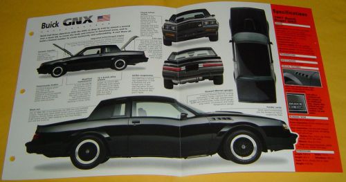 1987 buick regal gnx 3785cc v6 231 turbo imp info/specs/photo 15x9