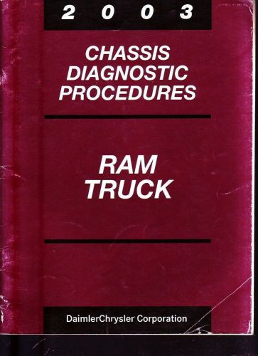 Sell 2003 Dodge Ram Truck Shop Service Manual Brake Diagnostics in CO