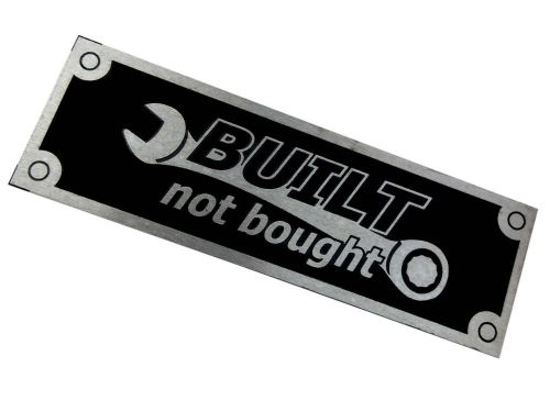 Good quality aluminium badge etched plate for bikes/cars-20 pieces