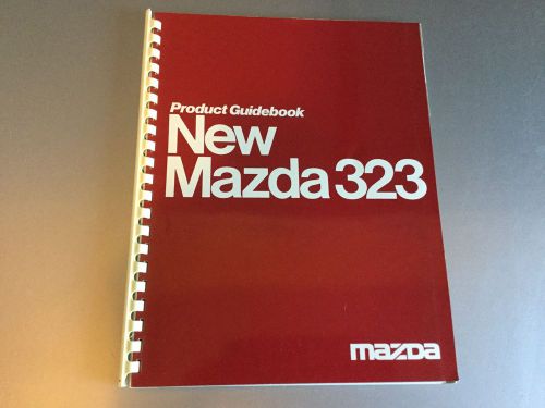1986 1987 mazda 323 323 gt factory dealer new product launch catalog brochure