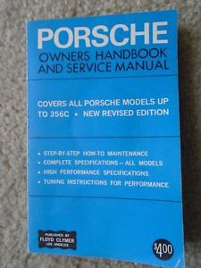 Vintage porsche owners handbook and service manual