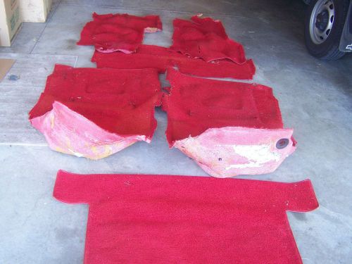 1967 corvette convertible used red carpet set