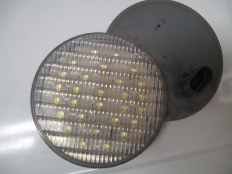 Pair of 4 inch round, 28-diode truck led backup lights w/ grommets by westchrome