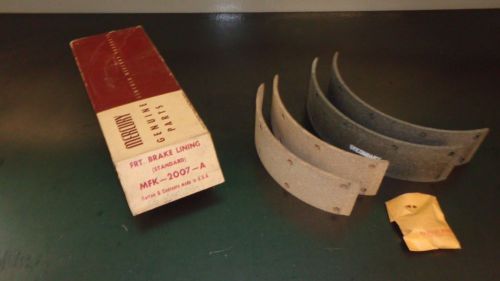 New oem nos ford front brake shoe lining kit mfk-2007-a 1955 mercury