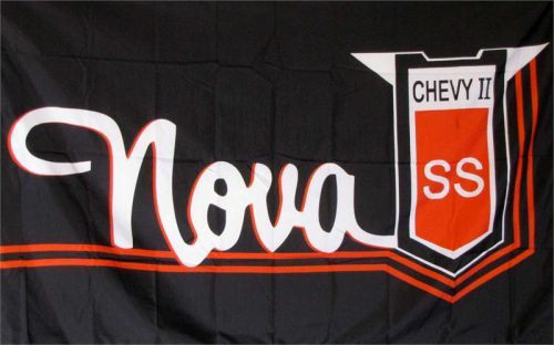 Premium polyester chevy ii nova ss 3&#039; x 5&#039; dealer flag banner