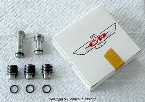 Boss 429 nascar race engine oil restrictor galley plug set - ford holman-moody!
