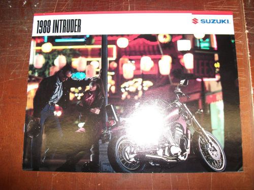 Original nos 1988 suzuki motorcycle sales brochure instruder