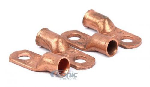 Mechman alternators cr414 4 gauge copper cable end with 1/4&#034; hole (4 pack)