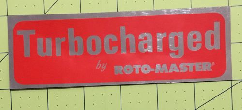 Roto-master turbocharged rare vintage decal sticker sand rail diesel truck