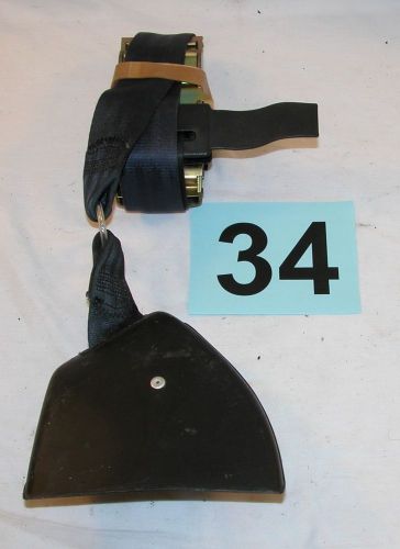 82-92 camaro firebird passenger rh side front black seat belt retractor