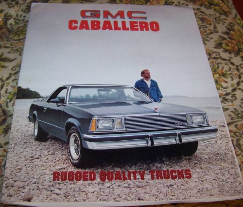 1981 gmc caballero brochure pickup truck