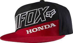 Fox racing mens honda premium snapback hat red/black mx atv motocross 18989-055