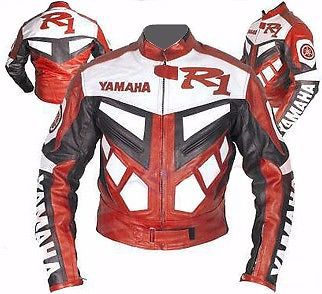 Yamaha r1 motorcycle men racing leather jacket motorbike racing leather jacket